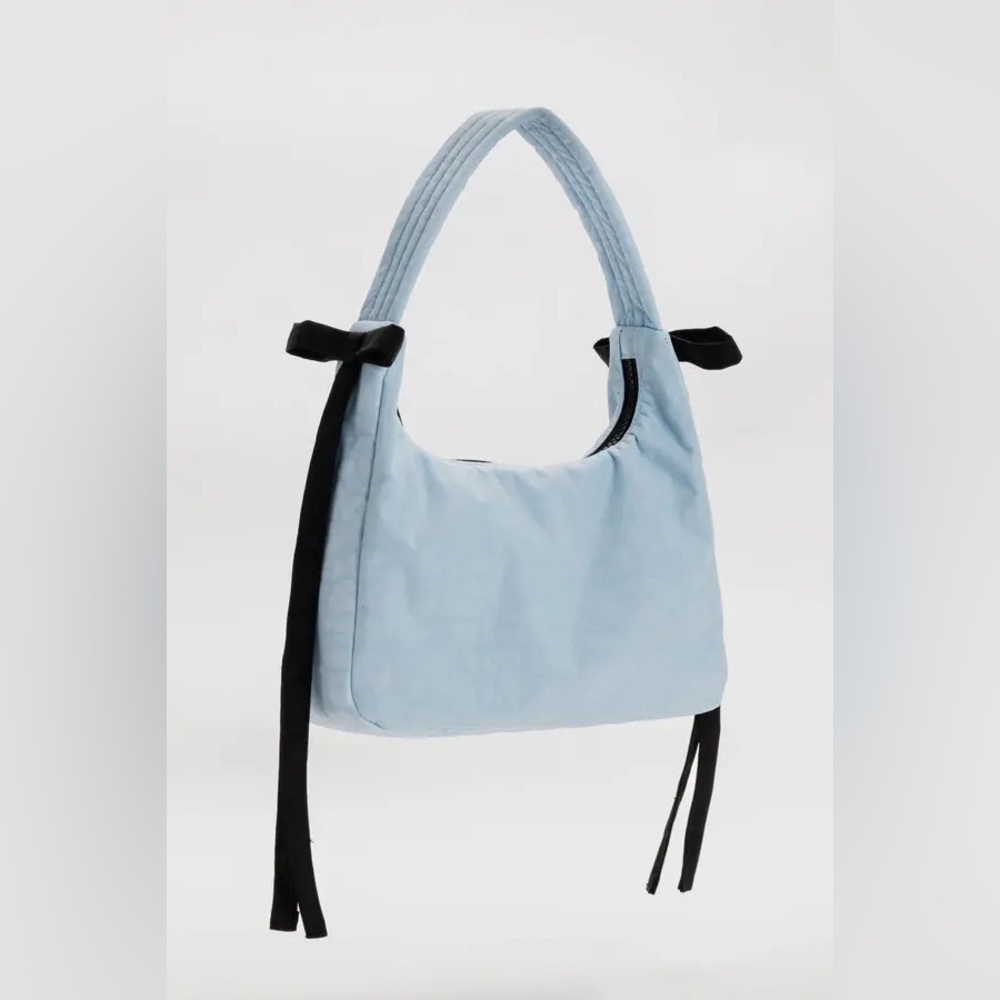 BAGGU X Sandy Liang Mini Bow Bag In POWDER BLUE NWT